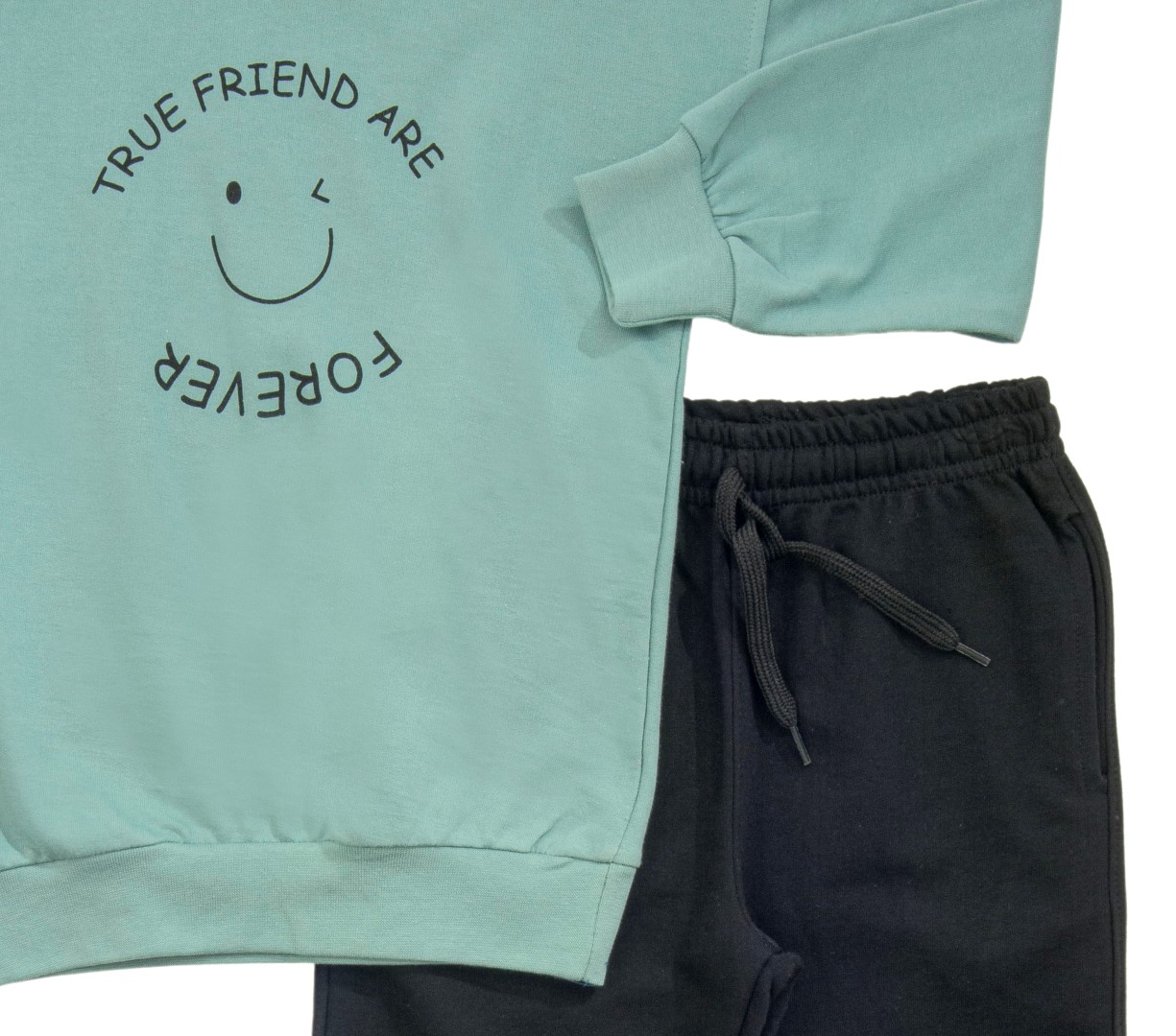 ΣΕΤ ΦΟΡΜΑ ΕΠΟΧΙΑΚΗ TRUE FRIEND ΠΡΑΣΙΝΟ - ΜΑΥΡΟ - Image 3