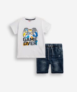 ΣΕΤ FNK GAME OVER ΛΕΥΚΟ - DENIM BLUE