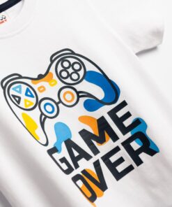 Alternative view of ΣΕΤ FNK GAME OVER ΛΕΥΚΟ - DENIM BLUE