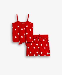 ΣΕΤ ΥΦΑΣΜΑ FUNKY STARS POLKA DOTS ΚΟΚΚΙΝΟ